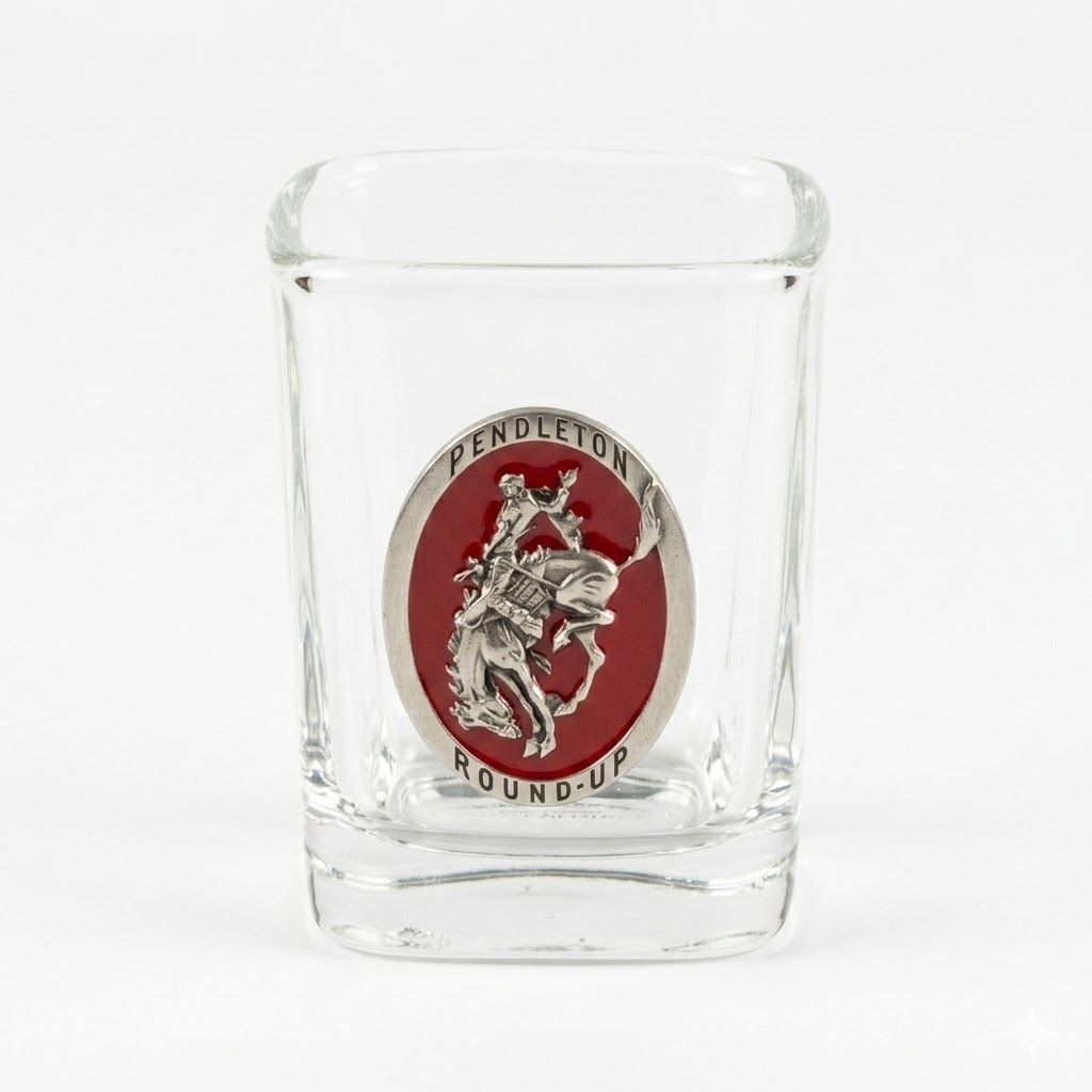 Pendleton Round-Up Pewter Square Shot Glass