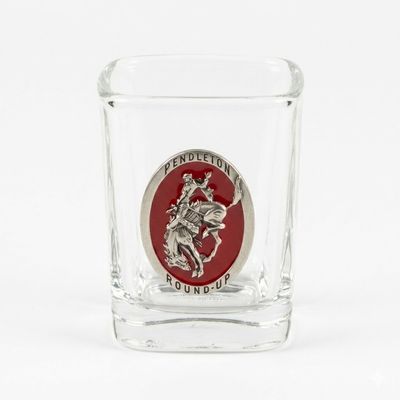 Pendleton Round-Up Pewter Square Shot Glass