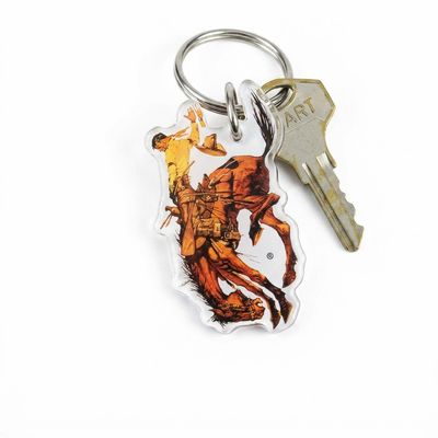 Pendleton Round-Up Full Color Bucking Horse Keychain