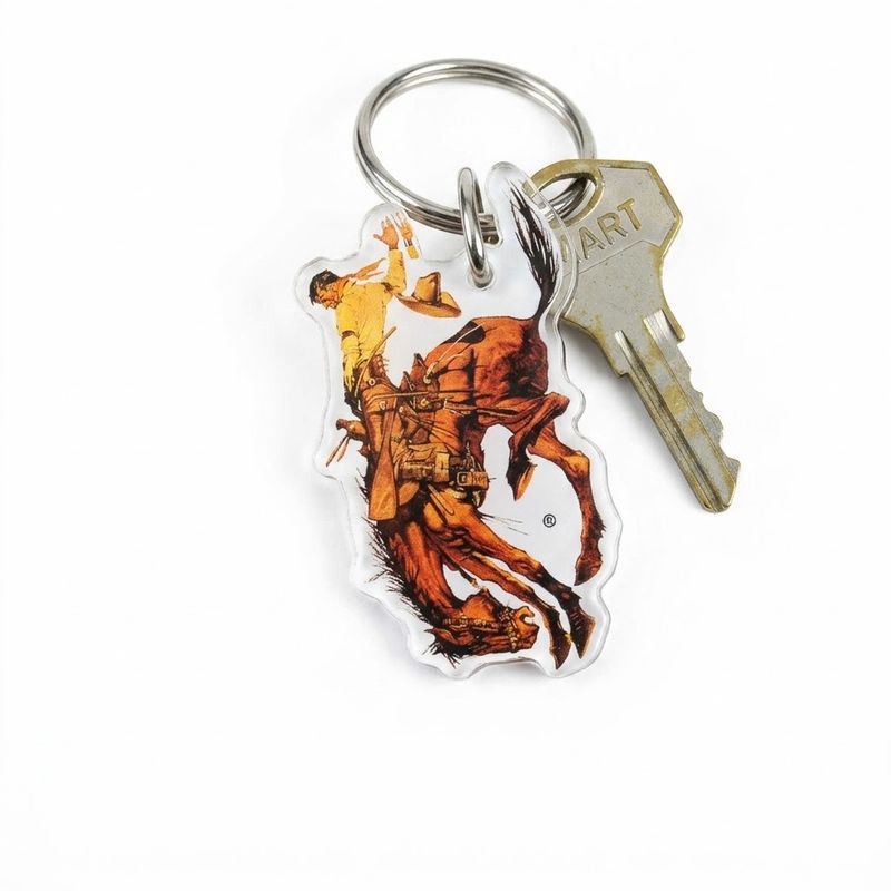 Pendleton Round-Up Full Color Bucking Horse Keychain