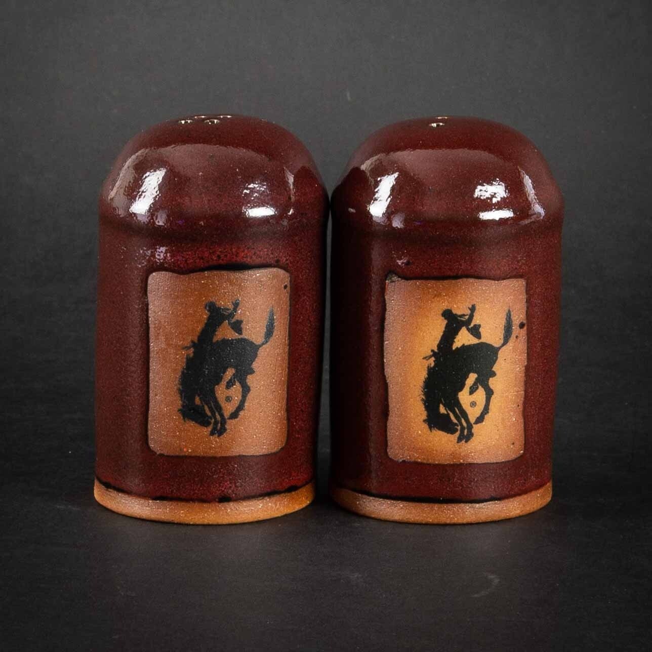 Pendleton Round-Up Pottery Salt &amp; Pepper Shaker Set