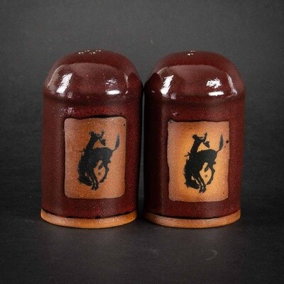 Pendleton Round-Up Pottery Salt &amp; Pepper Shaker Set