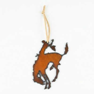 Pendleton Round-Up Metal Bucking Horse Ornament