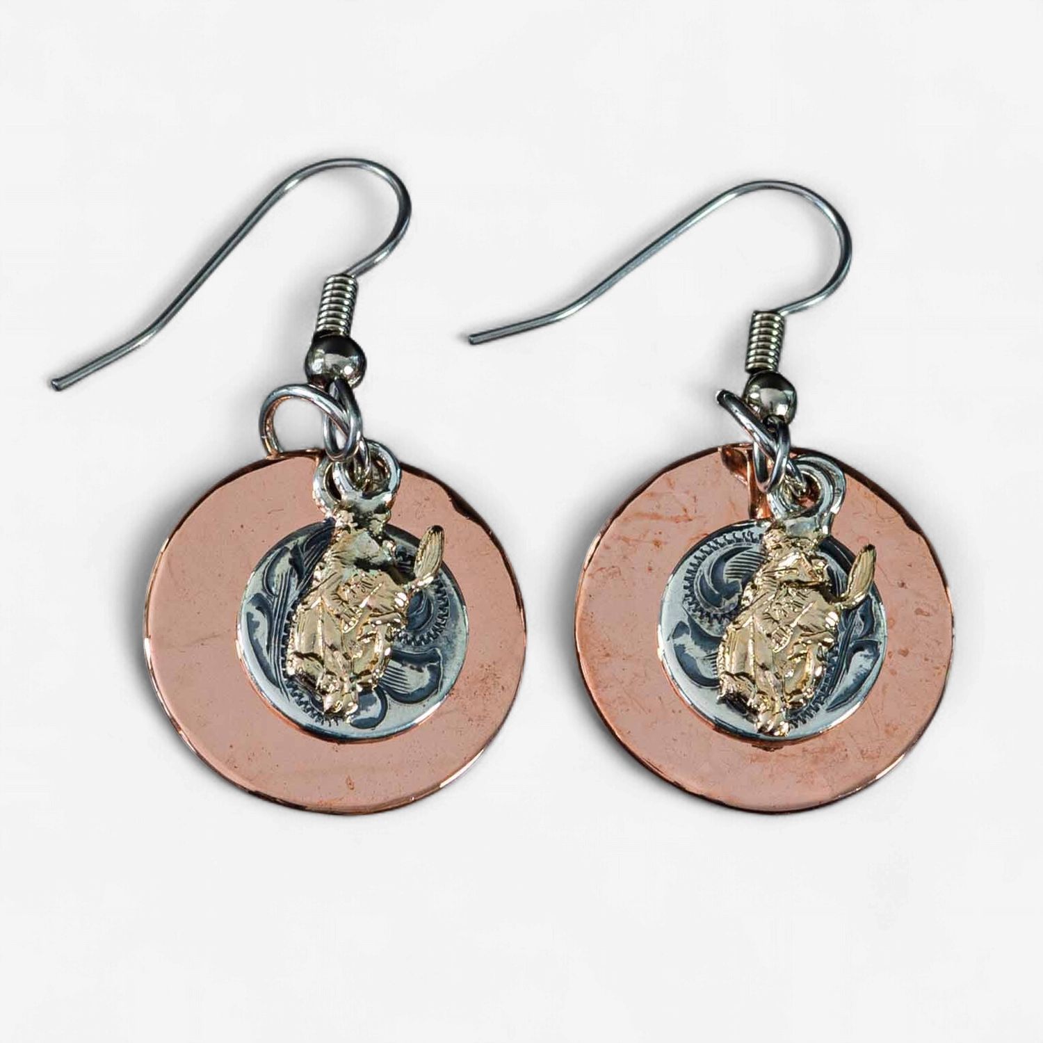 Pendleton Round-Up Vogt Layered Disc Earrings