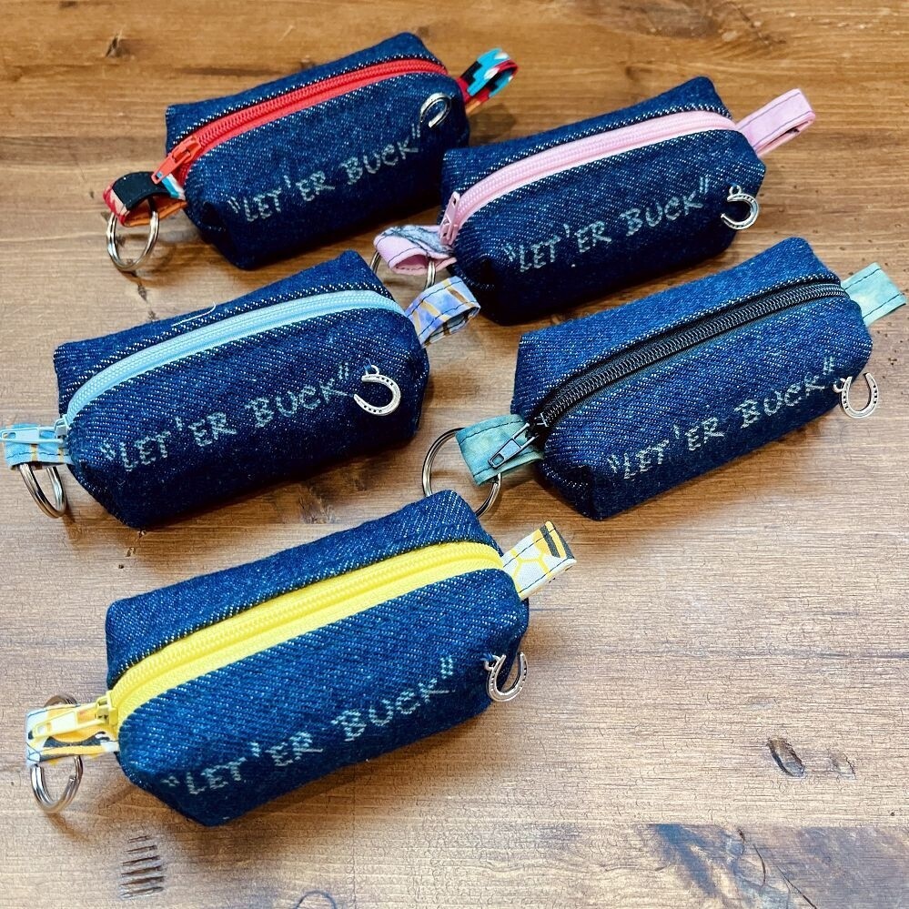 Pendleton Round-Up Denim Coin Purse Keychain