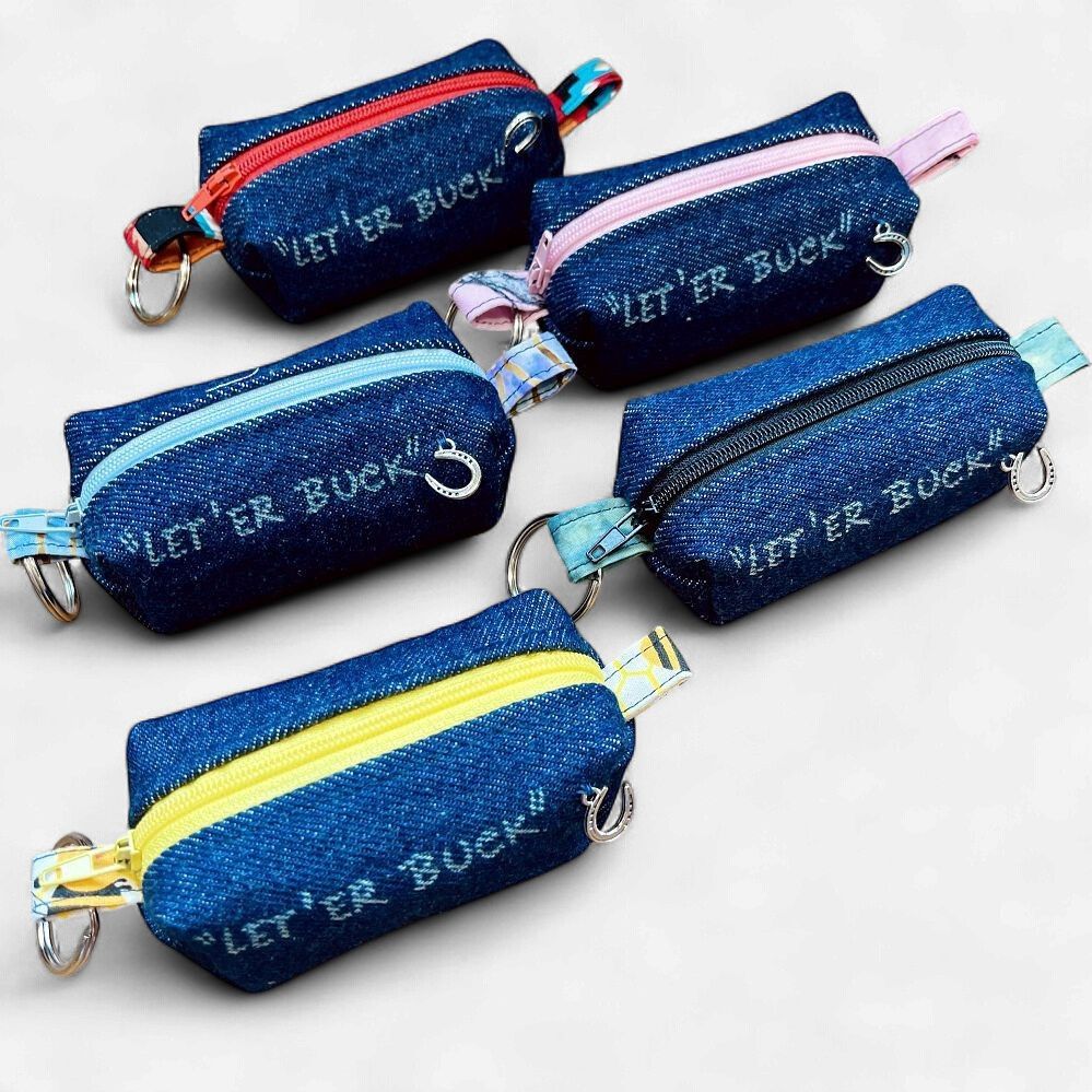 Pendleton Round-Up Denim Coin Purse Keychain
