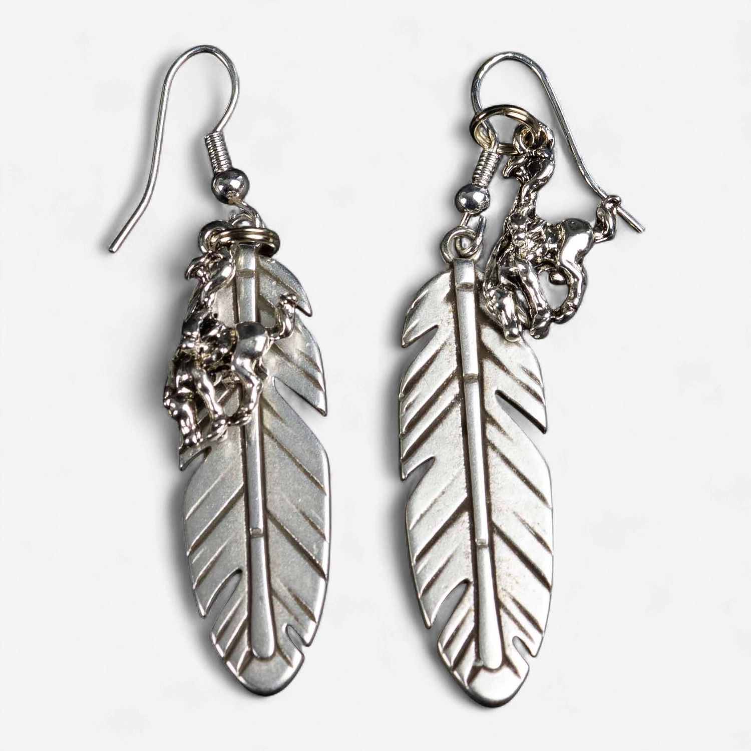 Pendleton Round-Up Feather Earrings
