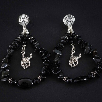 Pendleton Round-Up Onyx Teardrop Earrings