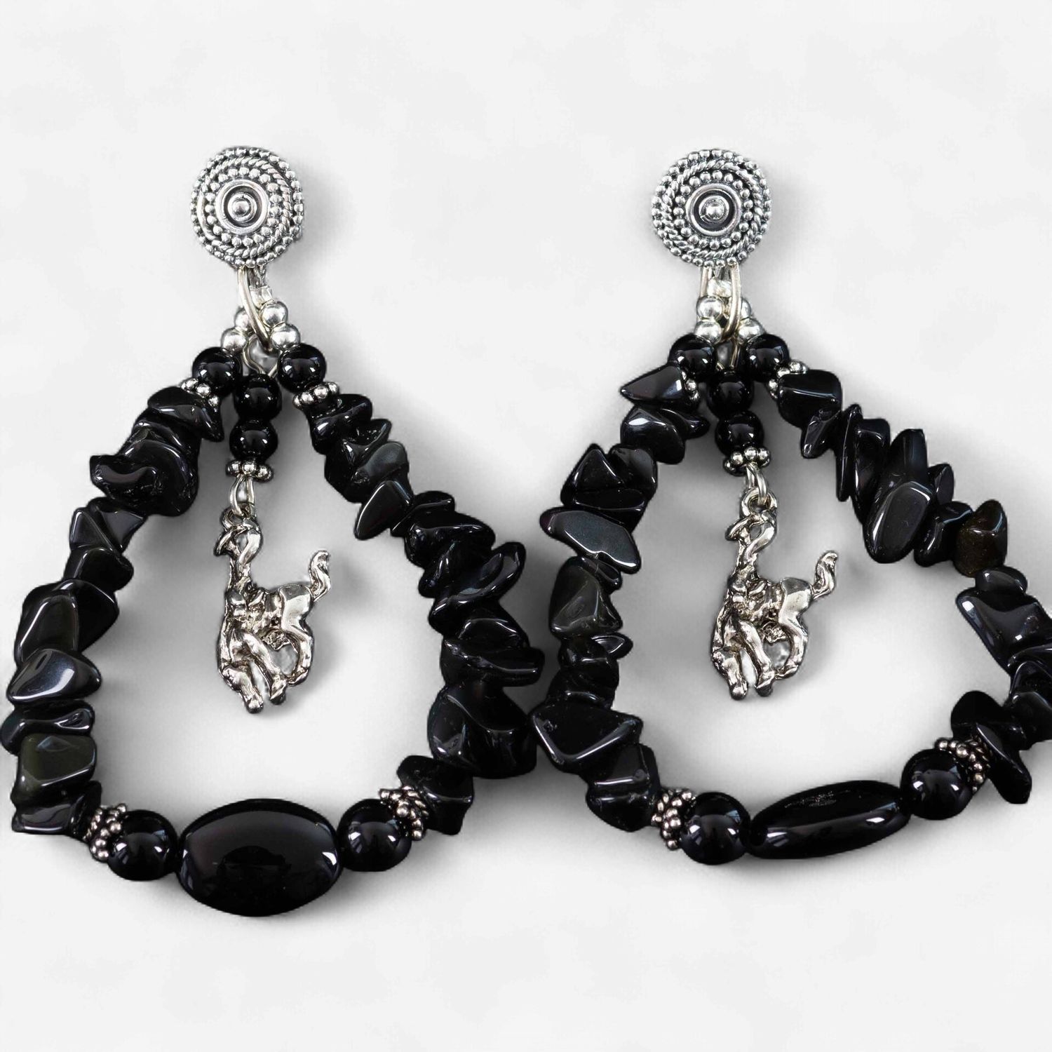 Pendleton Round-Up Onyx Teardrop Earrings