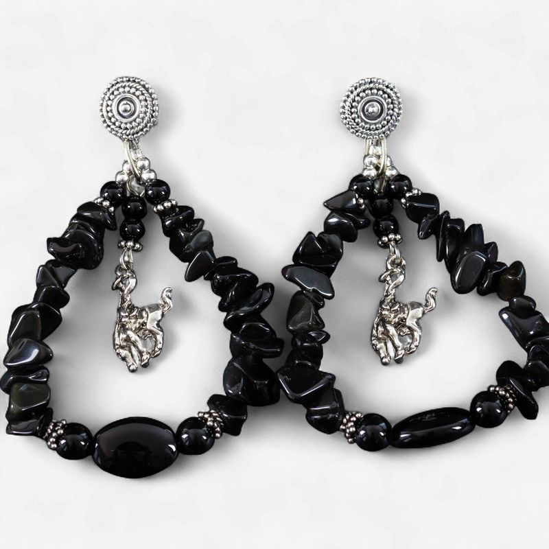 Pendleton Round-Up Onyx Teardrop Earrings