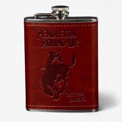 Pendleton Round-Up Leather Wrap Flask