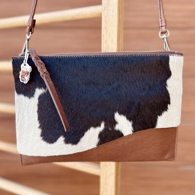 Pendleton Round-Up Brown Hair On Envelope Clutch