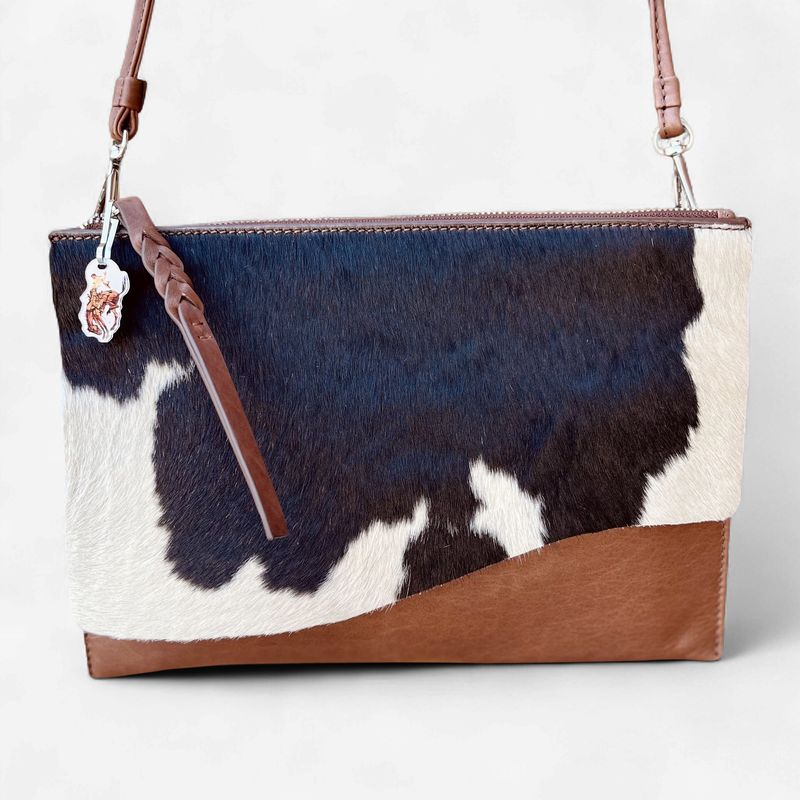 Pendleton Round-Up Brown Hair On Envelope Clutch