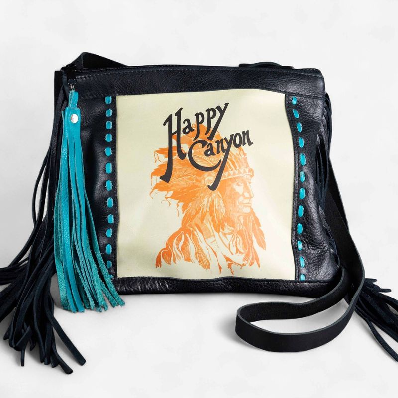 Happy Canyon Cross Body Headdress Purse w/ Fringe