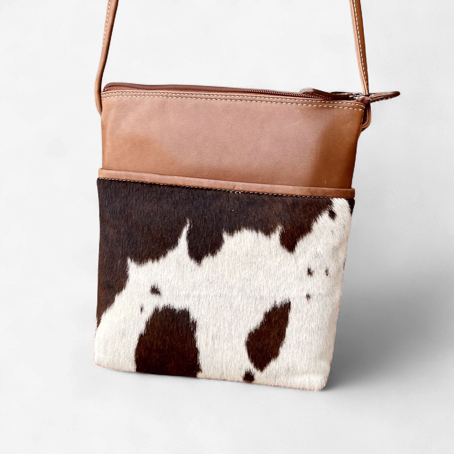 Pendleton Round-Up Brown Hair On Midi Crossbody