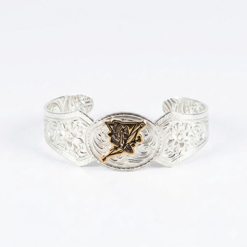 Happy Canyon Montana Silversmiths West Bound Small Cuff