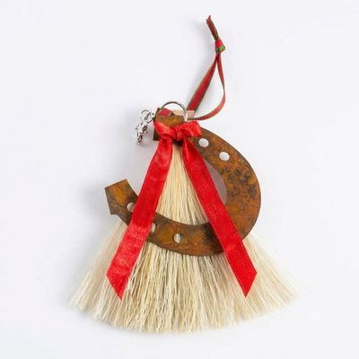 Pendleton Round-Up Horse Hair Horseshoe Ornament