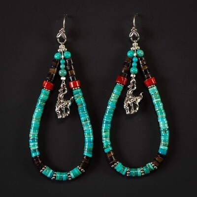 Pendleton Round-Up Shell Earrings