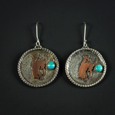 Pendleton Round-Up Copper Earrings