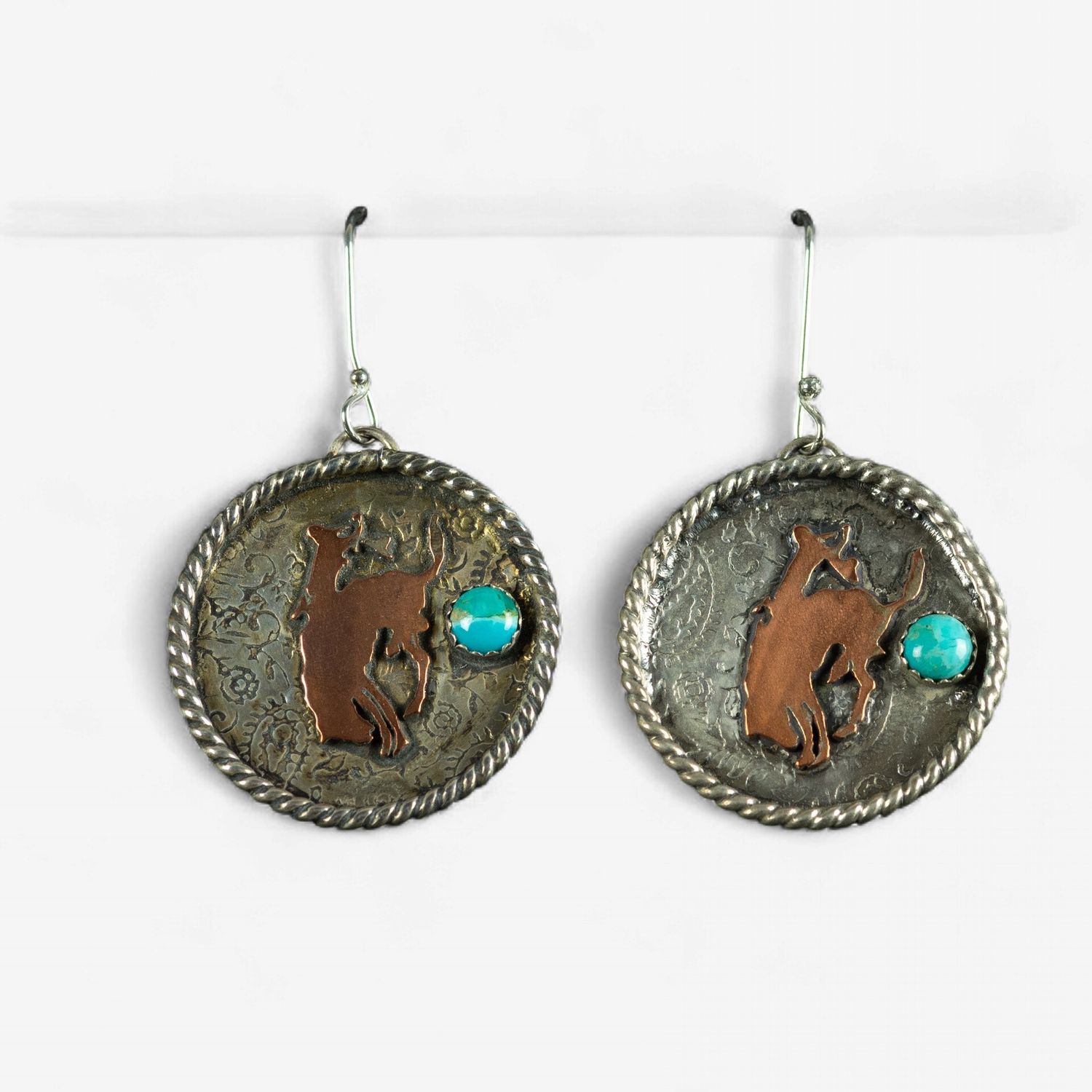 Pendleton Round-Up Copper Earrings
