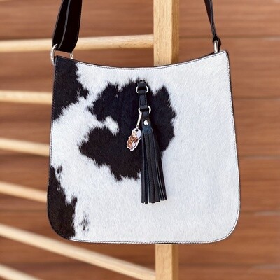 Pendleton Round-Up Black Hair On Feed Bag w/ Tassel