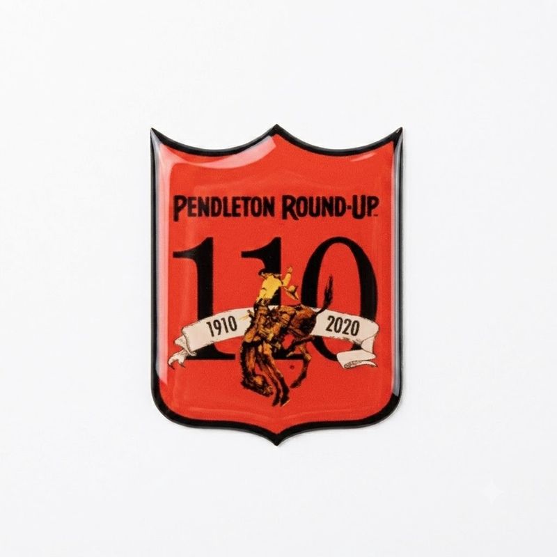 Pendleton Round-Up 110th Anniversary Domed Sticker