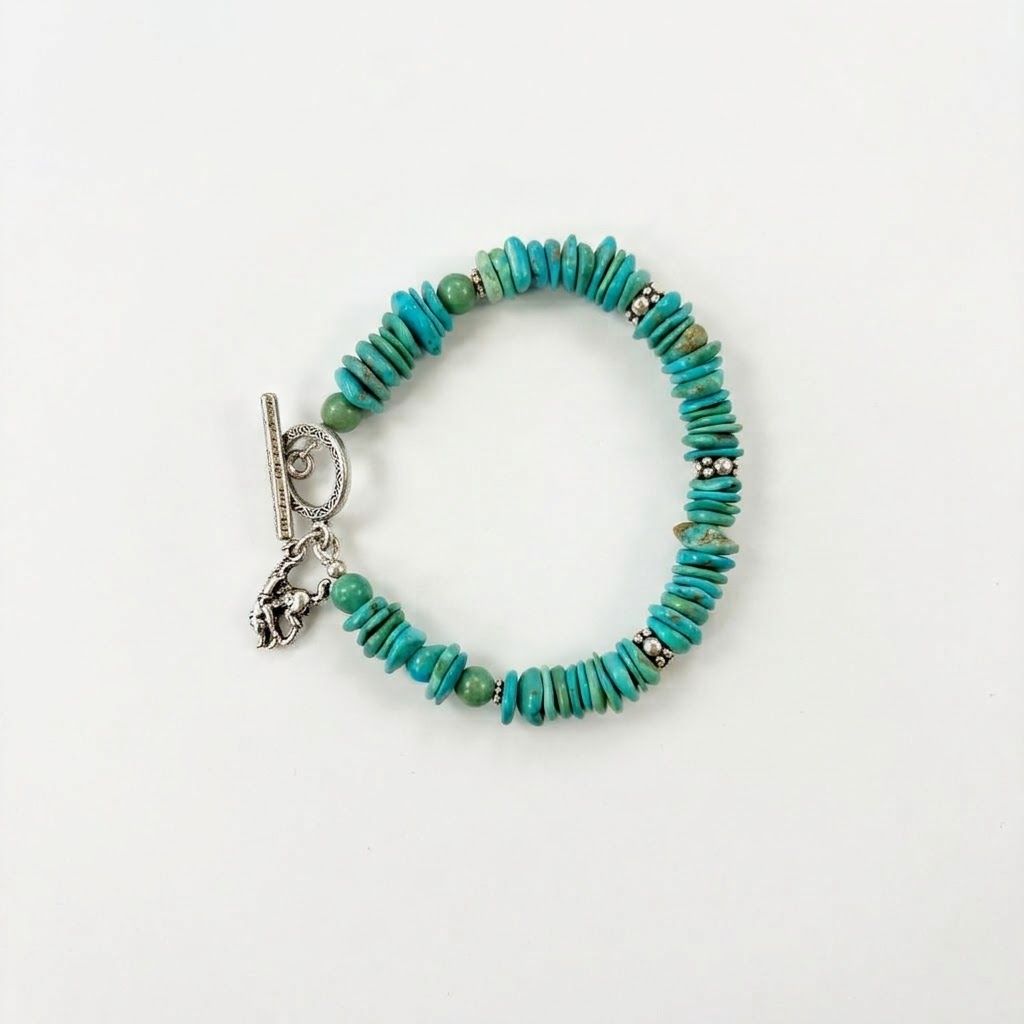 Pendleton Round-Up Turquoise Rondell Bracelet