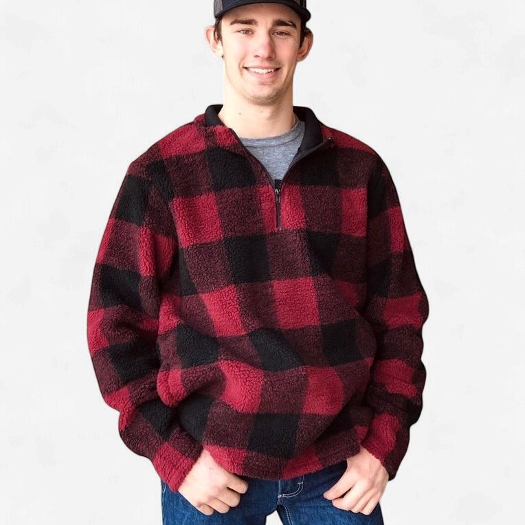Men's Wrangler Pendleton Round-Up 1/4 Zip Pullover