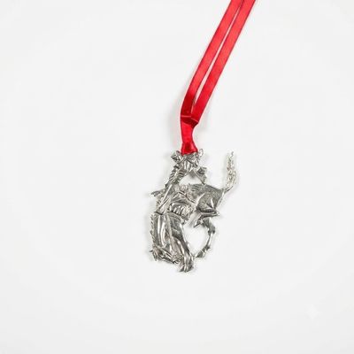 Pendleton Round-Up Pewter Bucking Horse Ornament