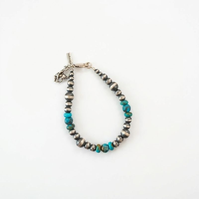 Pendleton Round-Up Navajo Pearl Turquoise Bracelet