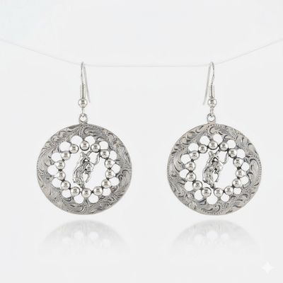 Pendleton Round-Up Vogt Beaded Circle Earrings