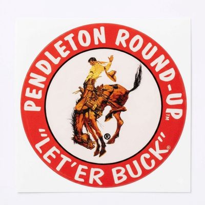 Pendleton Round-Up Domed Sticker