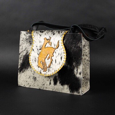 Pendleton Round-Up Hair On Mustard Tote Bag