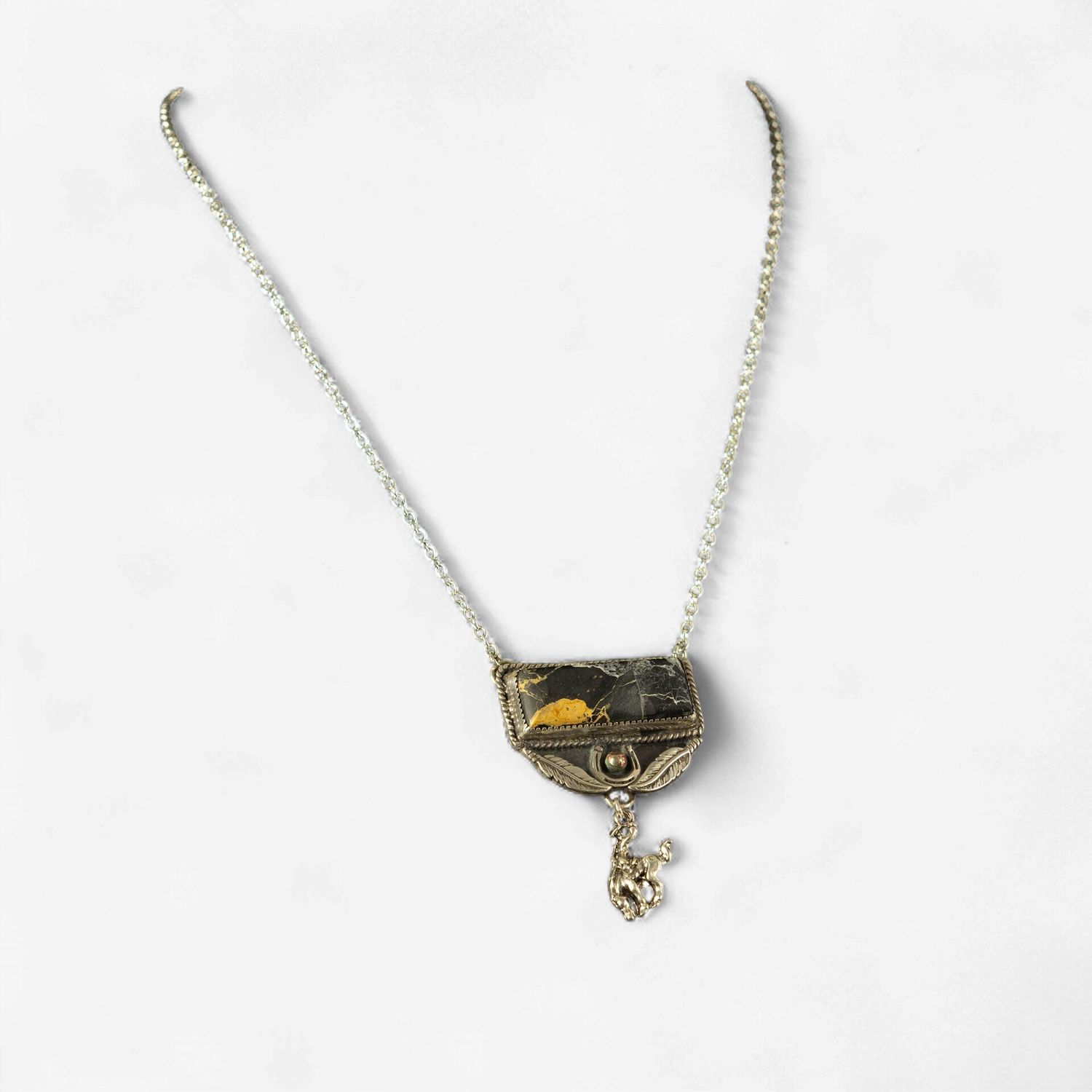 Pendleton Round-Up Iron Buffalo Necklace