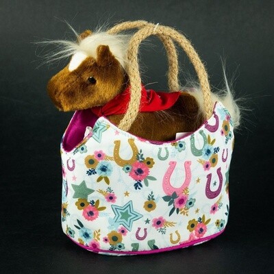 Pendleton Round-Up Boho Print Toy Purse w/ Removeable Pony