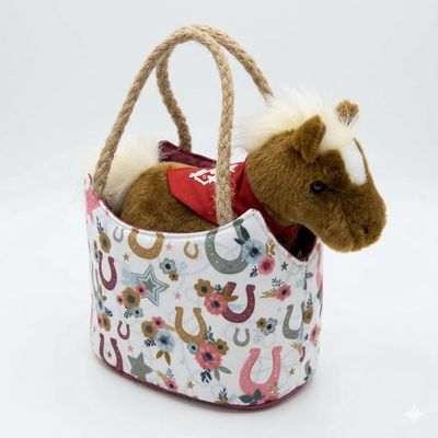 Pendleton Round-Up Boho Print Toy Purse w/ Removeable Pony