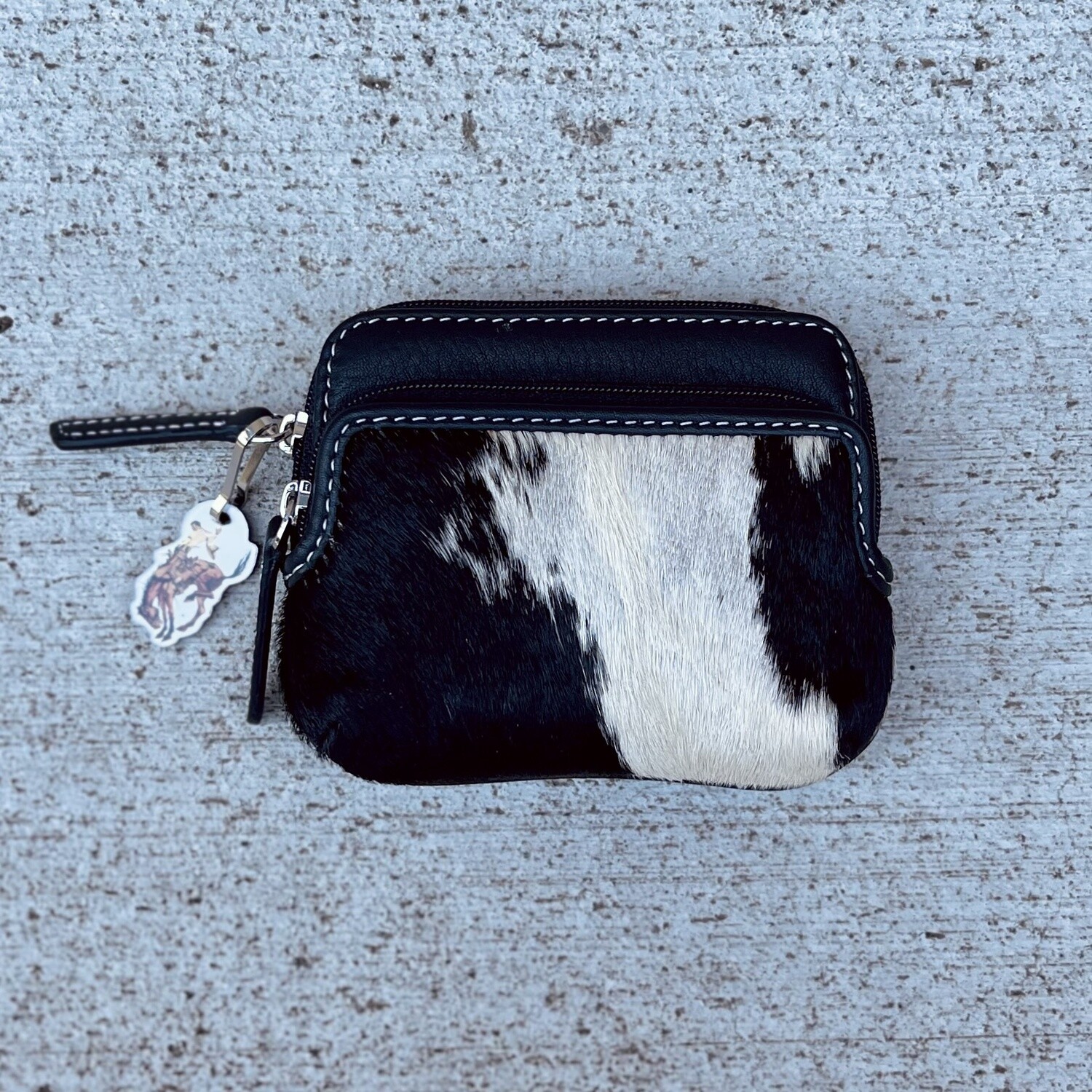 Pendleton Round-Up Black Hair on Coin Purse