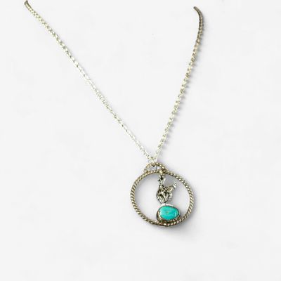 Pendleton Round-Up Rope Edge Turquoise Necklace