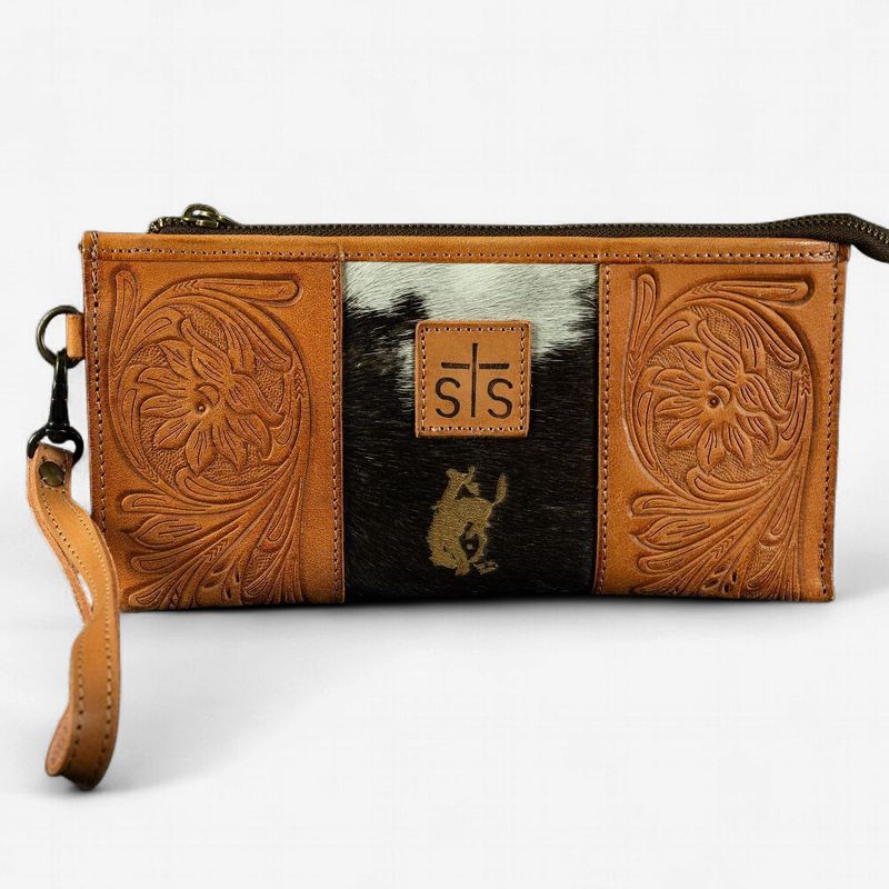 Pendleton Round-Up STS Ranchwear Yipee Kiyay Cowhide Clutch