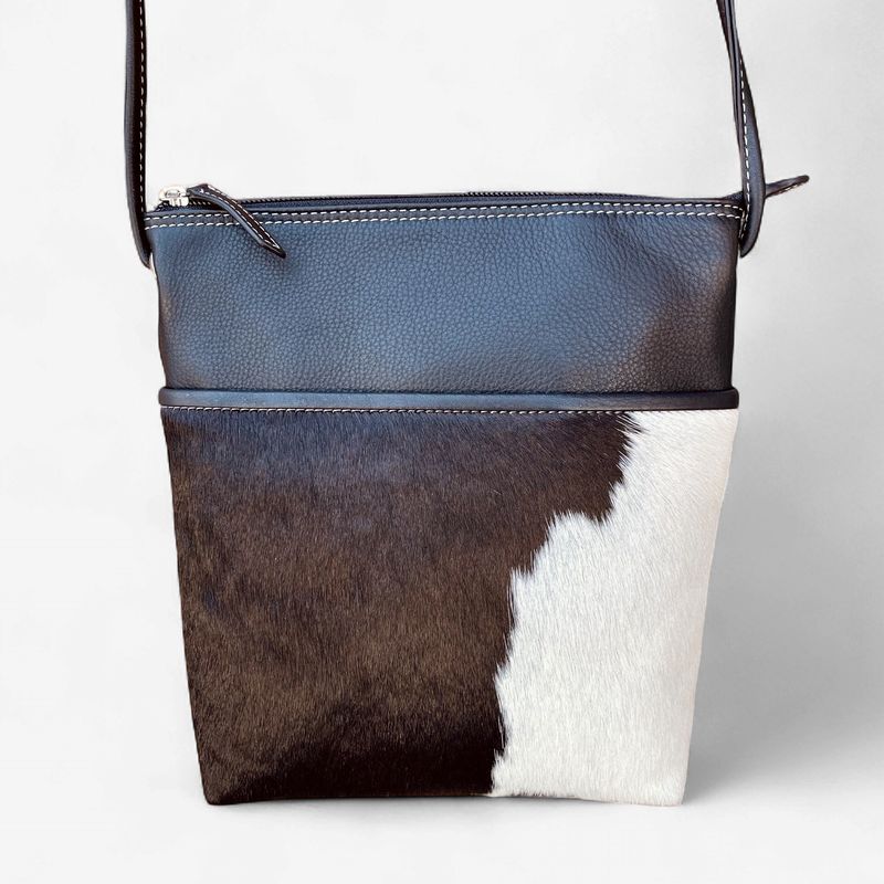 Pendleton Round-Up Black Hair On Midi Crossbody