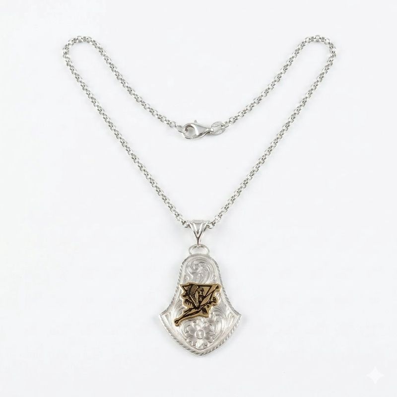 Happy Canyon Montana Silversmiths Bell Necklace