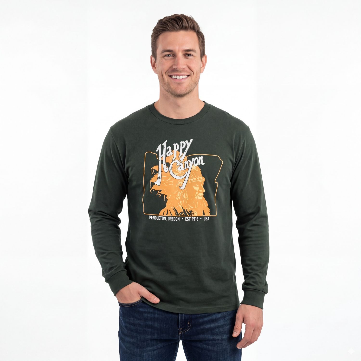 Happy Canyon Oregon Long Sleeve Tee