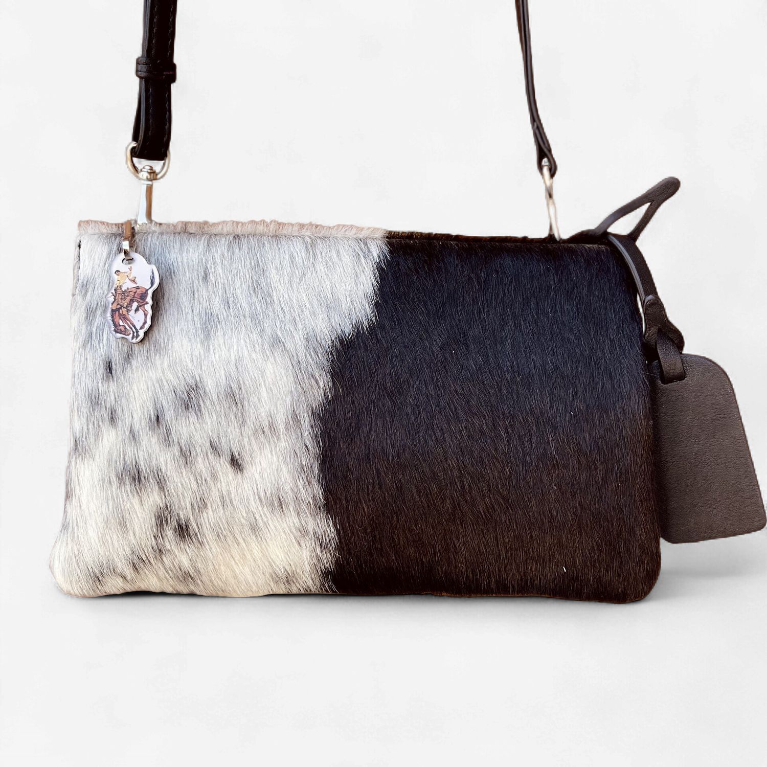 Pendleton Round-Up Black Hair On Triple Pocket Clutch