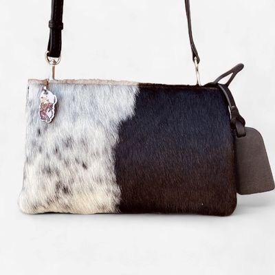 Pendleton Round-Up Black Hair On Triple Pocket Clutch