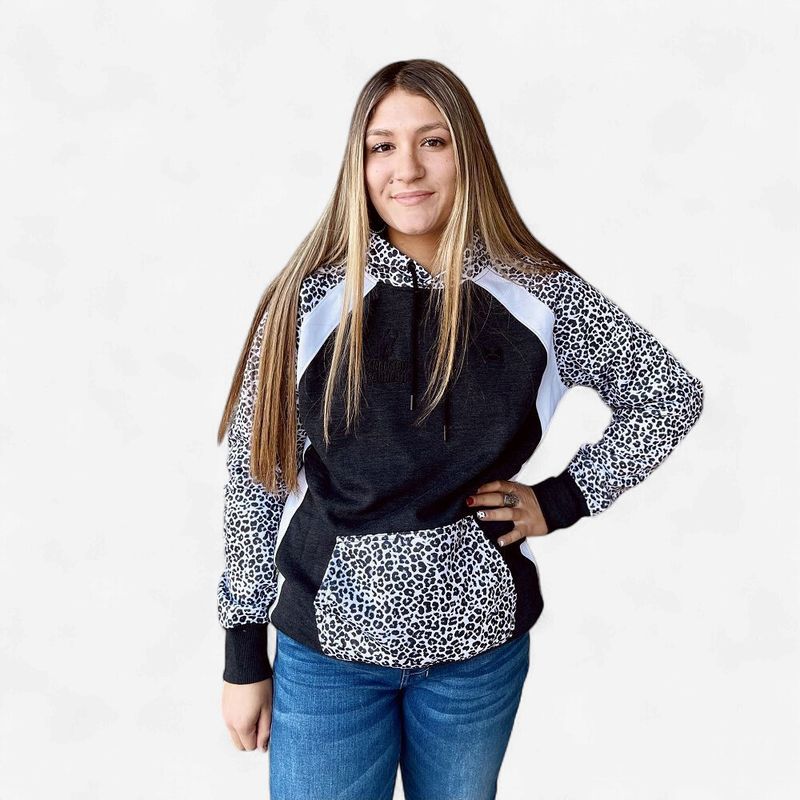 Ladies Hooey Pendleton Round-Up Cheetah Hoodie