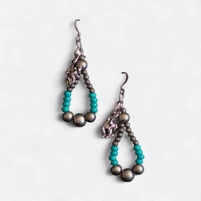 Pendleton Round-Up Faux Navajo Pearl Earrings