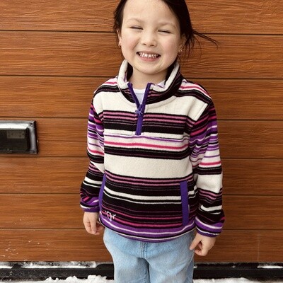 Toddler Pendleton Round-Up Purple 1/4 Zip Fleece