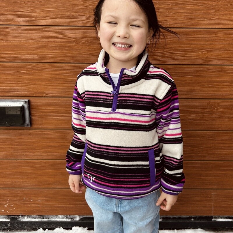 Toddler Pendleton Round-Up Purple 1/4 Zip Fleece
