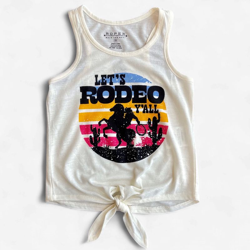 Youth Roper Pendleton Round-Up "Let's Rodeo Y'all" Tank