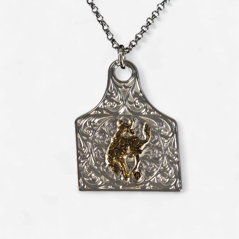Pendleton Round-Up Montana Silversmiths Ear Tag Necklace